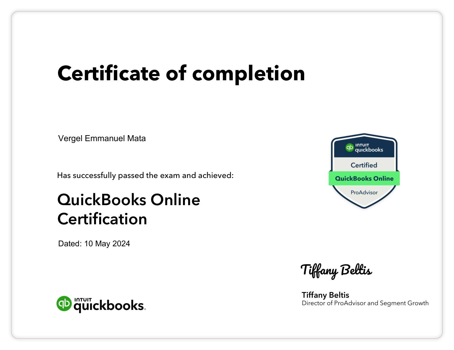QuickBooks Online Certification